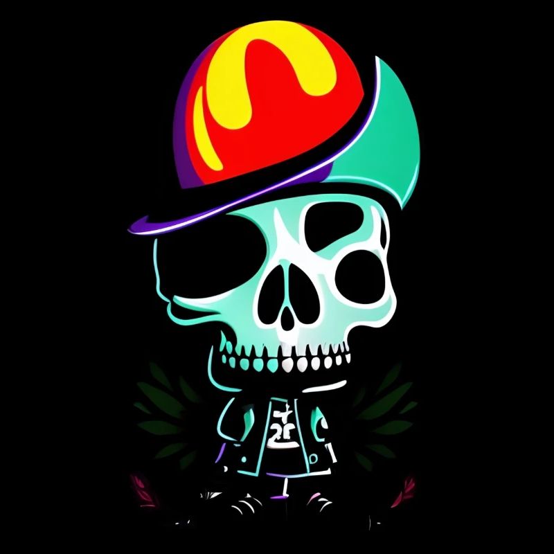 Multicolored sqelette