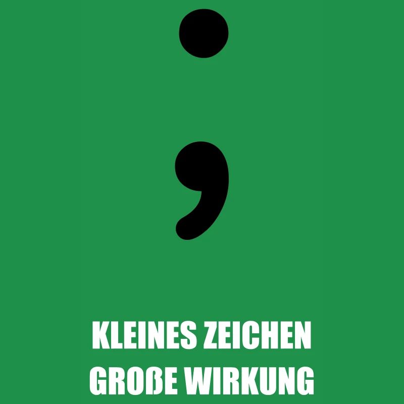 Semikolon - Informatiker Spruch Geschenk