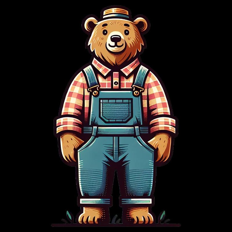 Cute Bear Farmer