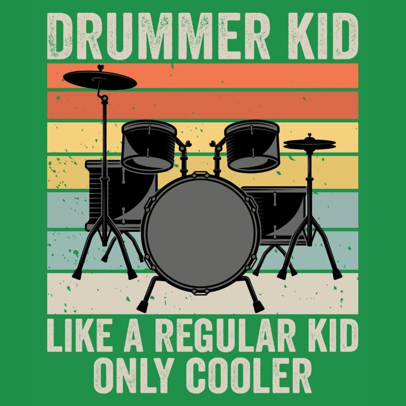 Drummer kid like a regular kid only cooler