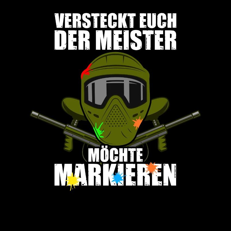Versteckt euch Gotcha Paintballspieler Paintball
