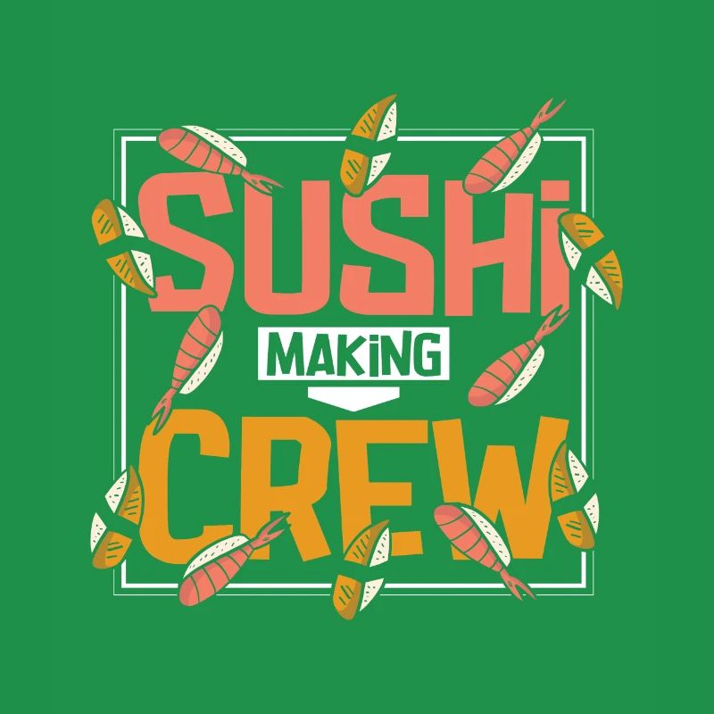 Équipe de fabrication de sushis