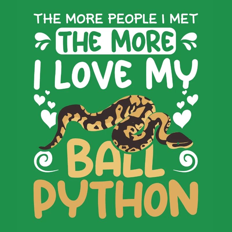 plus je rencontrais de gens, plus j’aime mon python royal