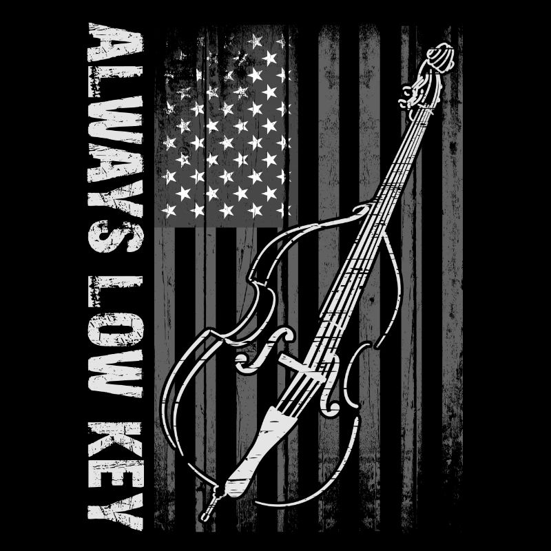 Plus de contrebasse basse avec drapeau américain