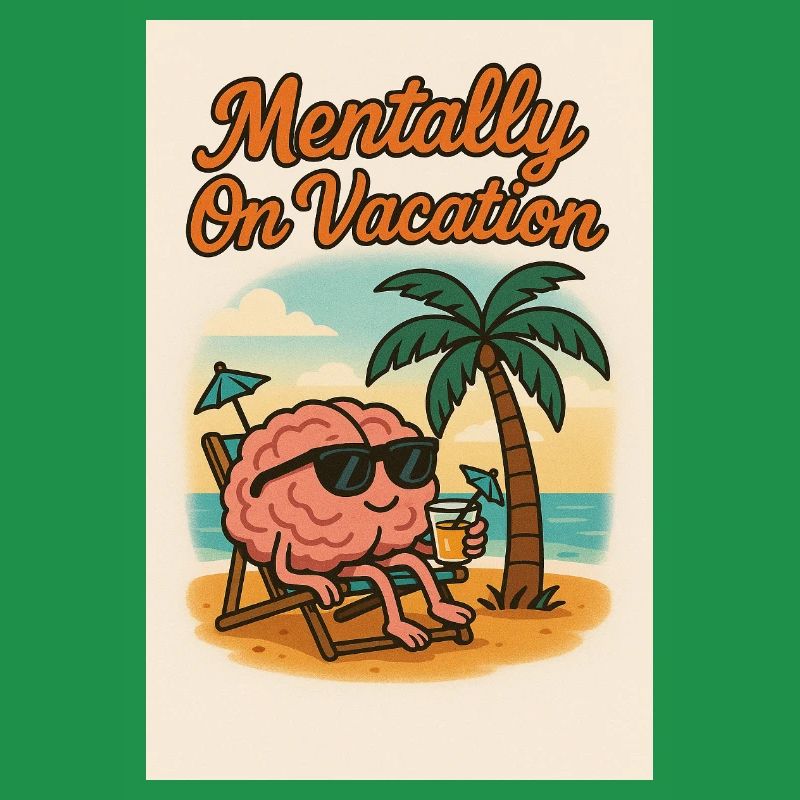 Mental en vacances Conception du cerveau