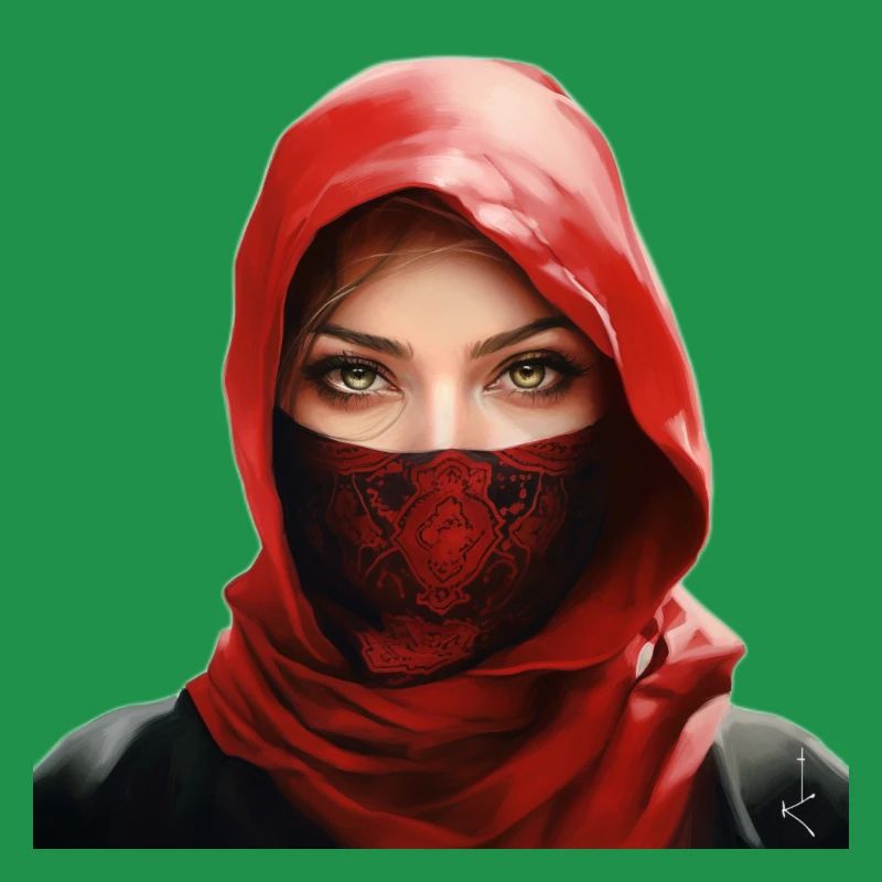 Arabisches Mädchen mit Palituch
