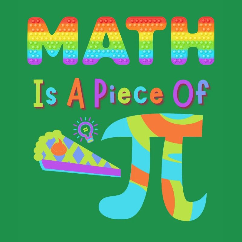 Pi Day 2023 Math est un morceau de lettres arc-en-ciel Pi
