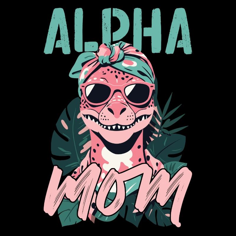 Alpha Mom Lustige Dinosaurier Mutter Cool Dinos