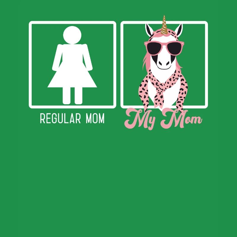 Lustiger Mutter Vergleich Einhorn Mama Stil