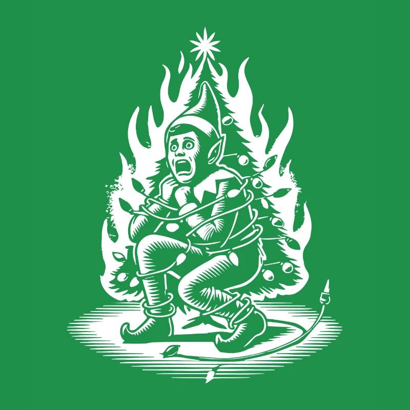 Cunning Sarcasm Christmas Elf Horror