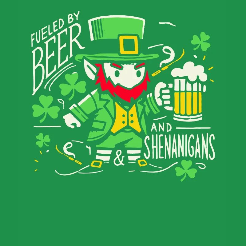 Fête de la Saint-Patrick avec de la bière et des blagues