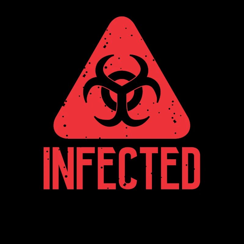 Infected Biohazard Symbol Zombie Apocalypse
