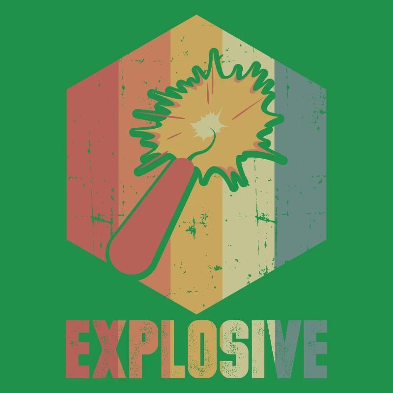 Dynamite Explosion Retro Cool Gift