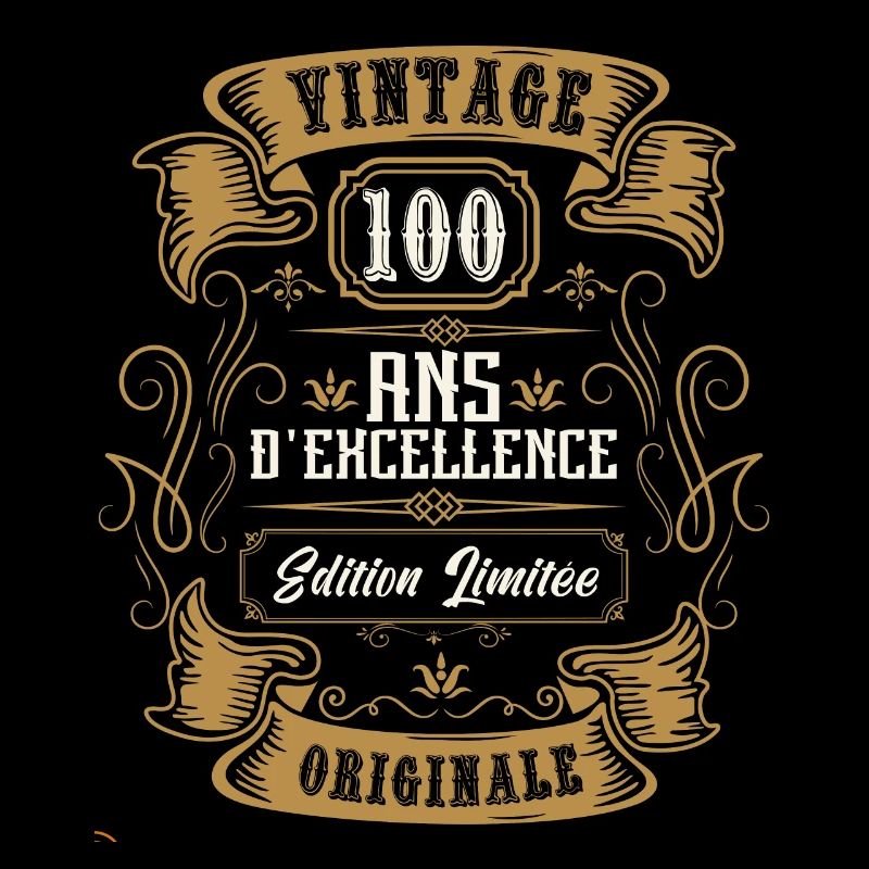 Vintage 100 ans Idée cadeau d'anniversaire 100 ans