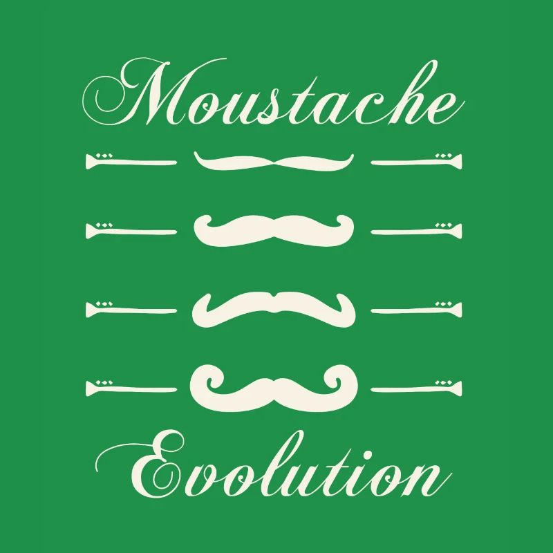 moustaches evolution, Idée cadeau d'élégance.