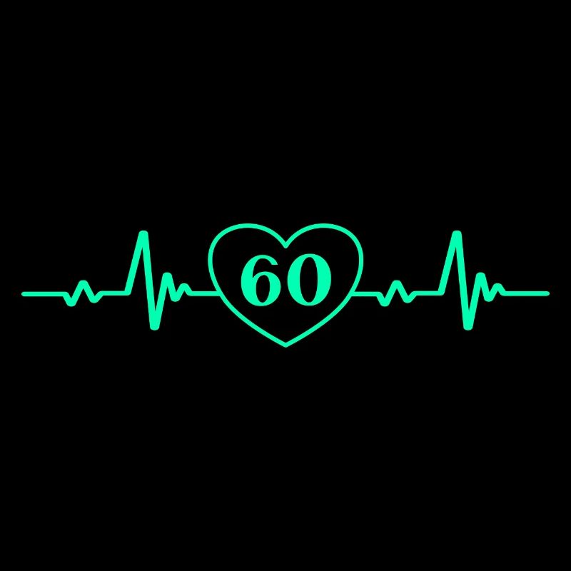 60. Geburtstag Herz 60