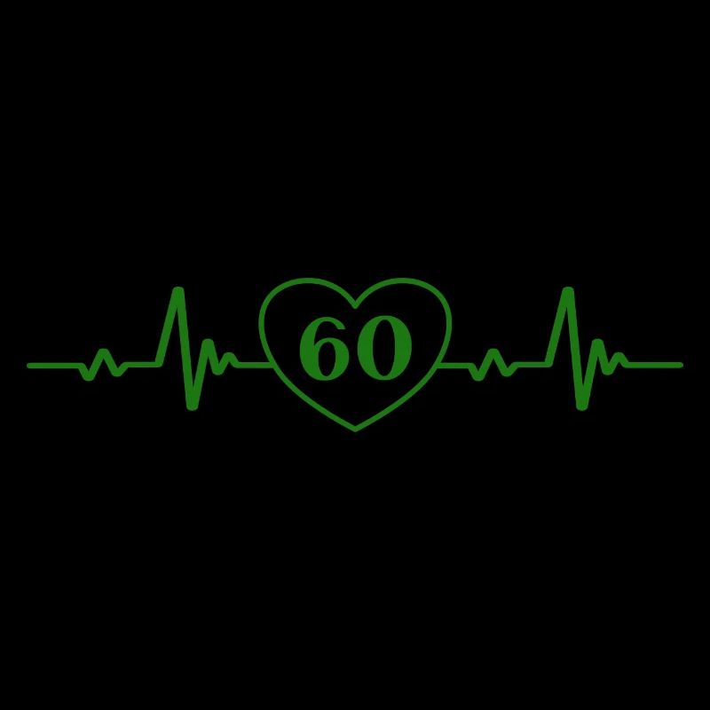 60. Geburtstag Herz 60