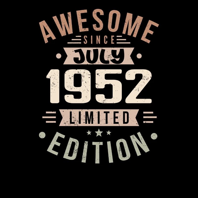 Luglio 1952 Compleanno Luglio 1952 Regalo di compleanno