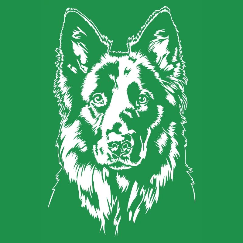 German Black Shepherd Portrait Wilsigns