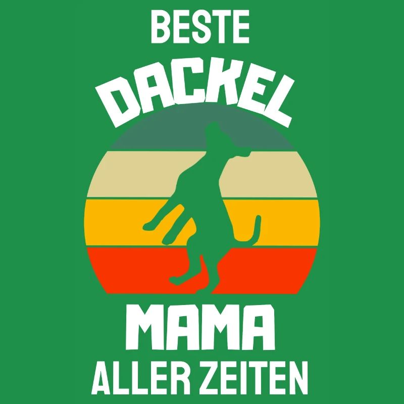 Retro Hunde Mama Muttertag Geschenk Dackel