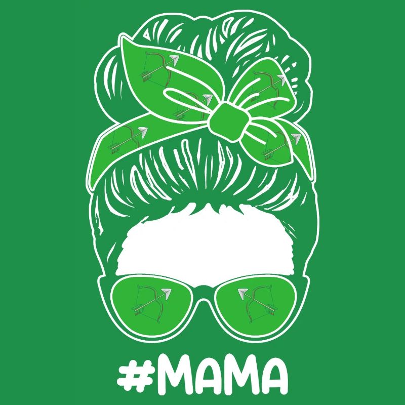 Bogenschütze Mama Mutter Bogenschießen
