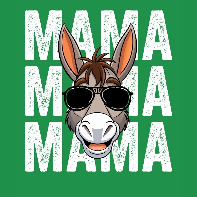 Mama Mutter Esel
