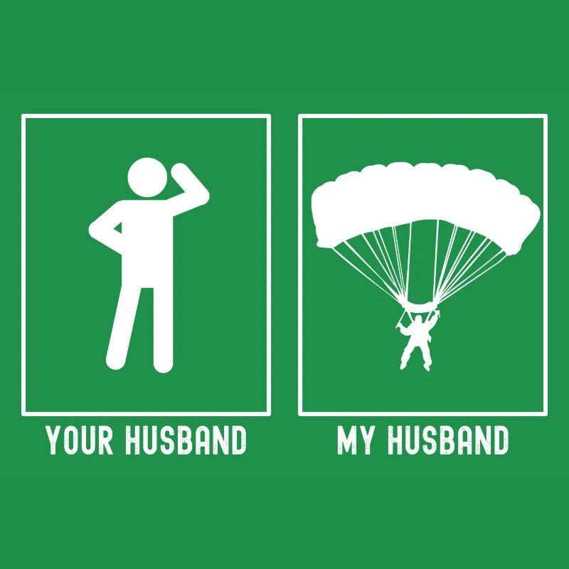 Ihr Ehemann - Mein Ehemann - Gleitschirmfliegen Ak