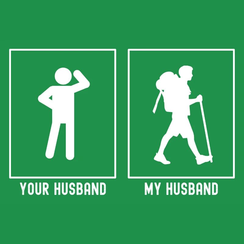 Ihr Ehemann - Mein Ehemann - Wandern Hobby Vektor