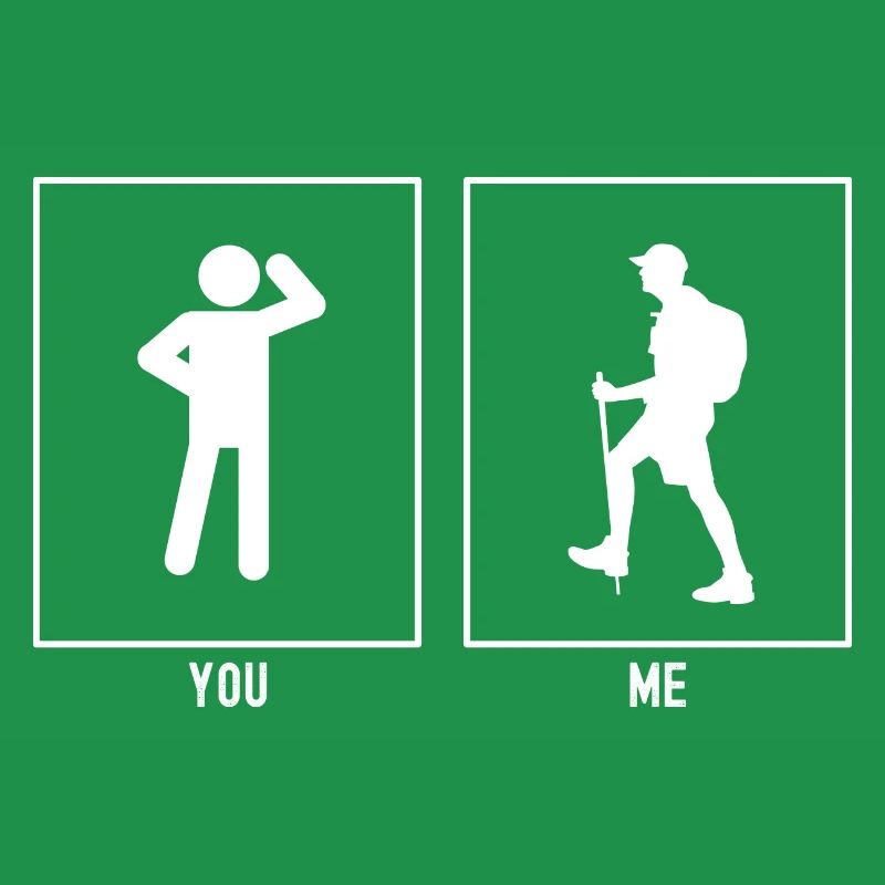 Du - Ich - Wandernder Mann Links