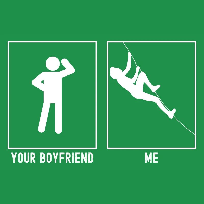 Dein Freund - Ich - Klettern Diagonal