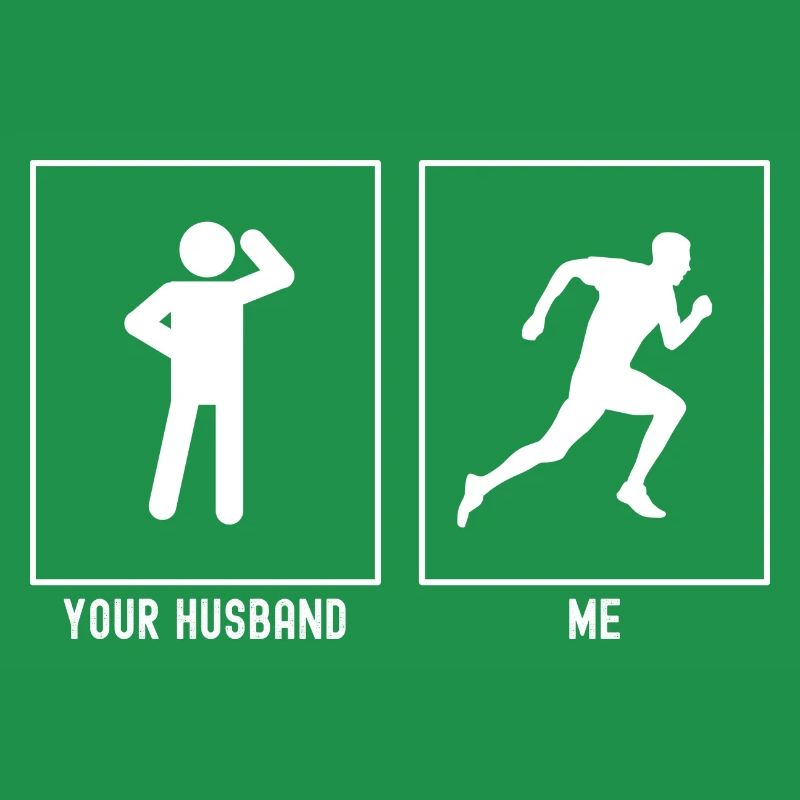 Her husband - I - Running to the right