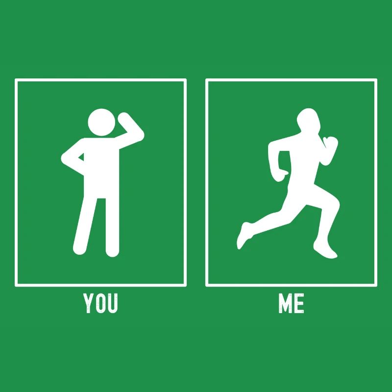 Sie - Ich - Laufen Vektor