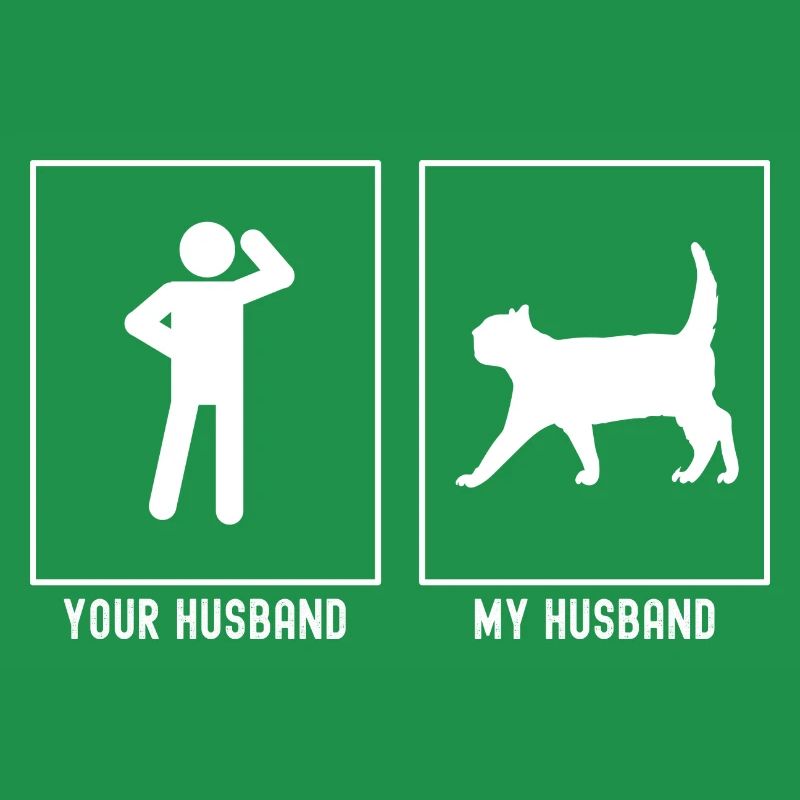 Ihr Ehemann - Mein Ehemann - Katze Annäherung Vekt