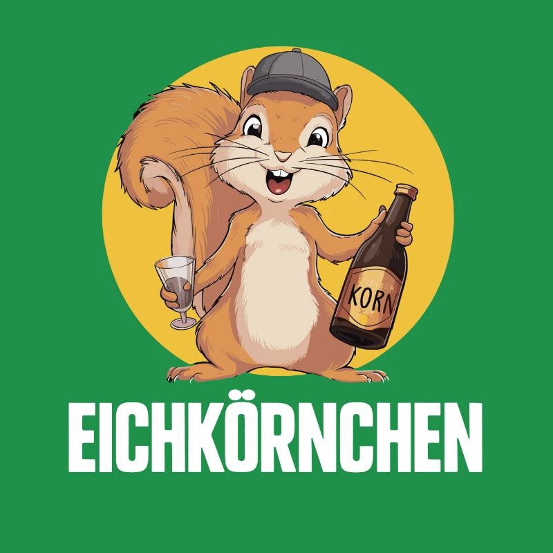 Eichkörnchen Eichhörnchen mit Korn
