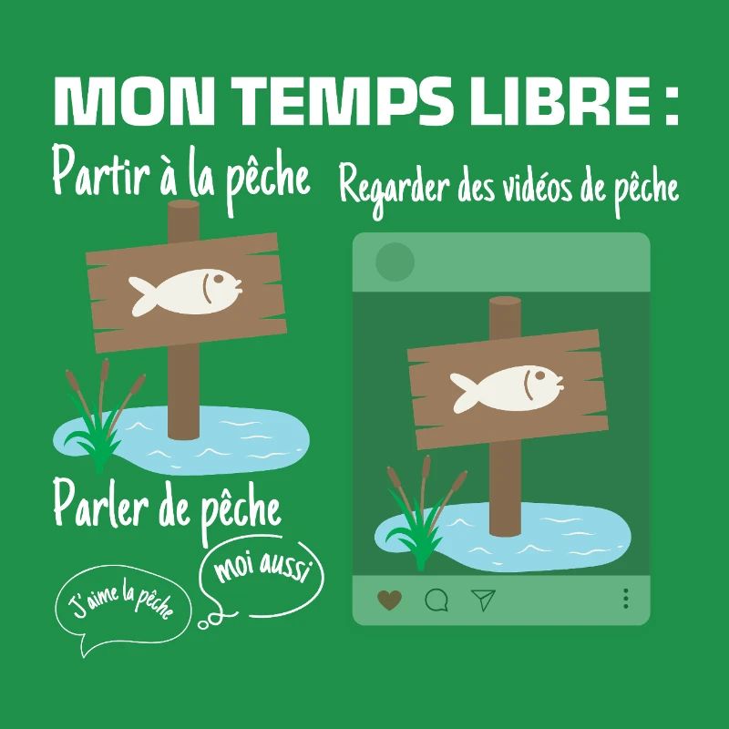 Mon temps libre : 100% pêche