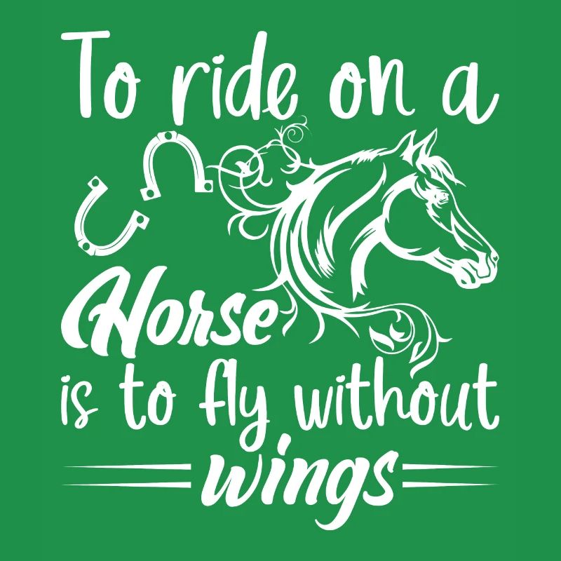 Monter à cheval, c’est comme monter sans ailes.