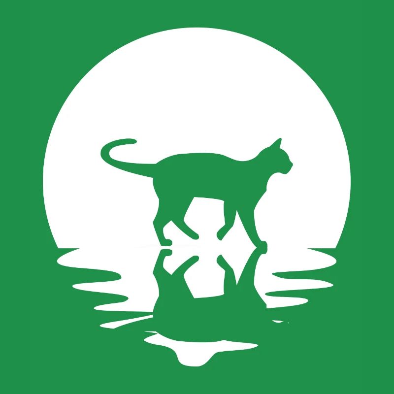 Circle and reflection - Cat -