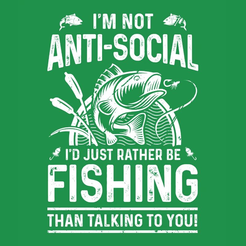 Je ne suis pas antisocial, je préfère simplement pêcher