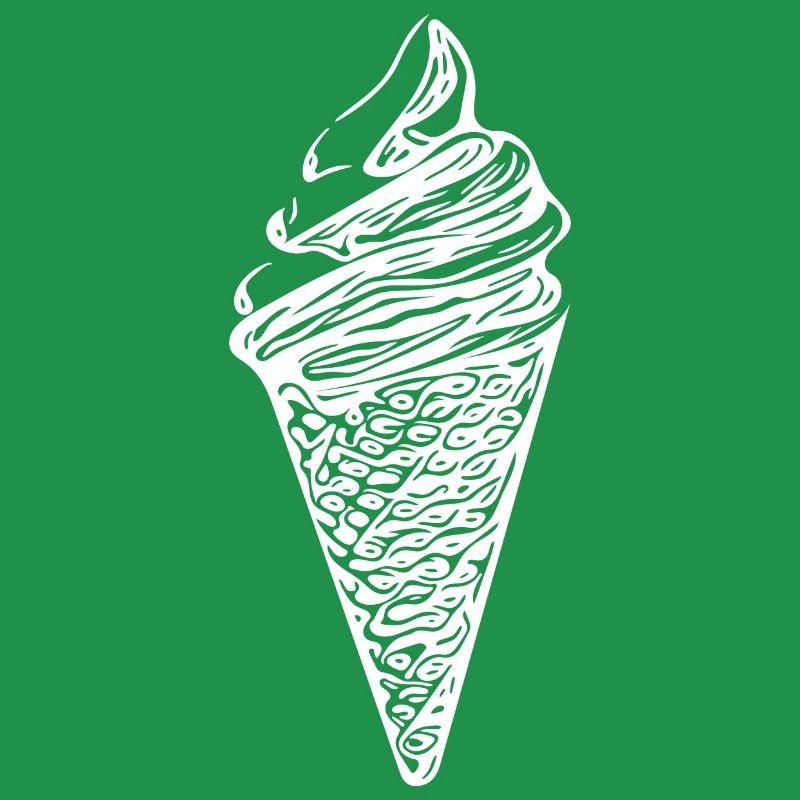 Cooles Softeis in Waffel