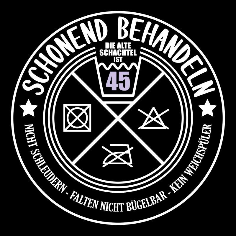 Schonend behandeln Schachtel 45 | Farben änderbar