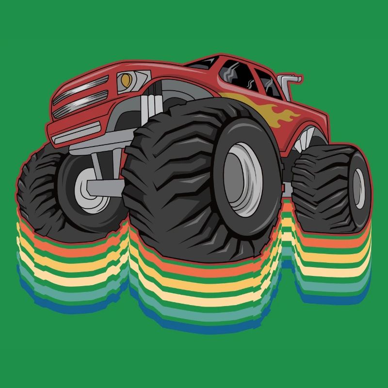 Retro Monstertrucks Cooler Monstertruck
