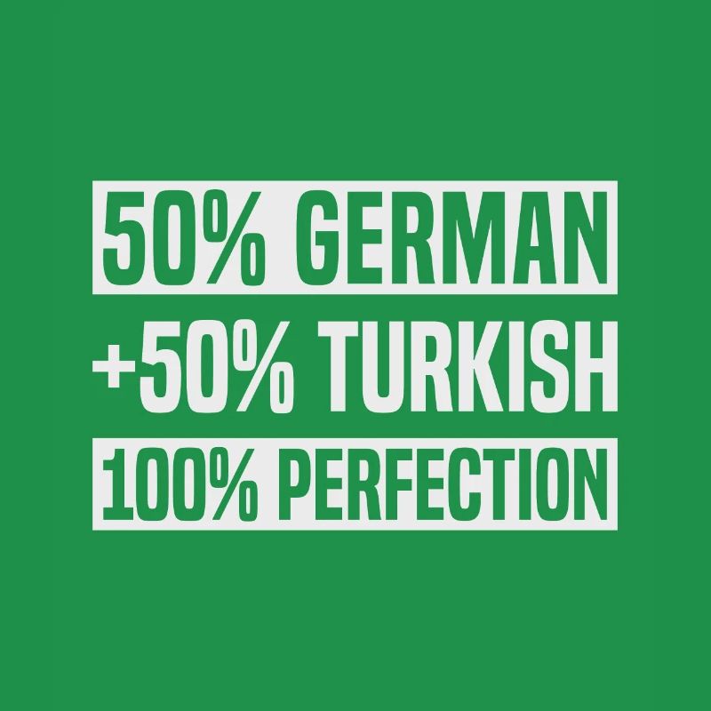 Half Turkish German Roots Pride Baby Gift
