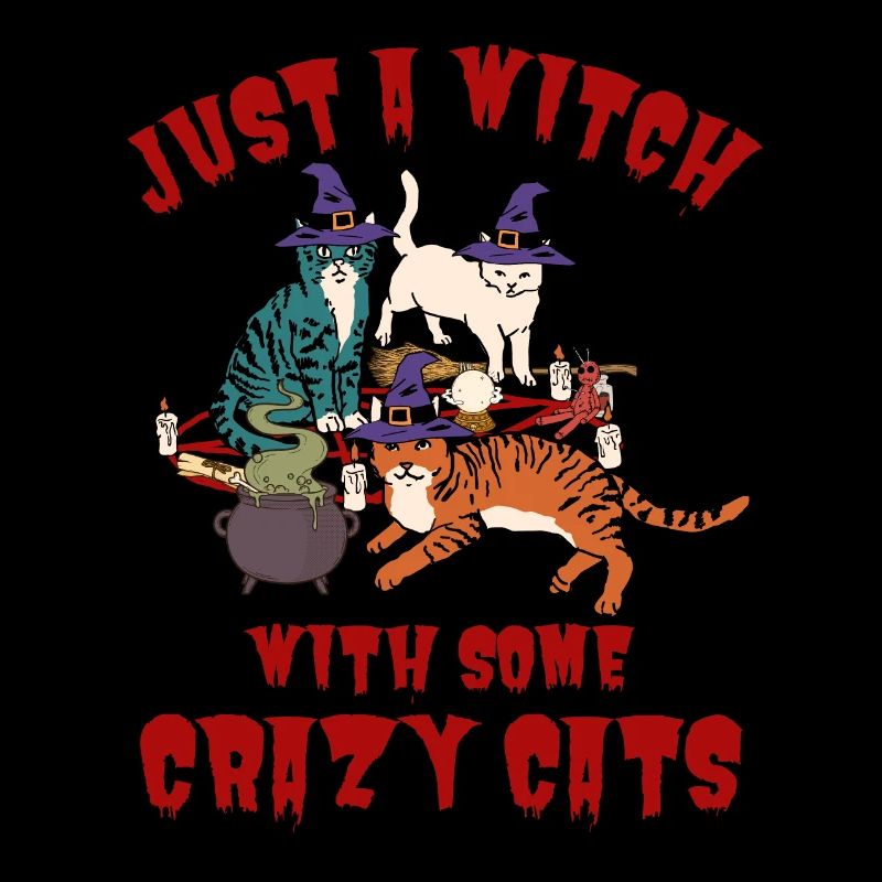 Chats d’Halloween mignons et effrayants