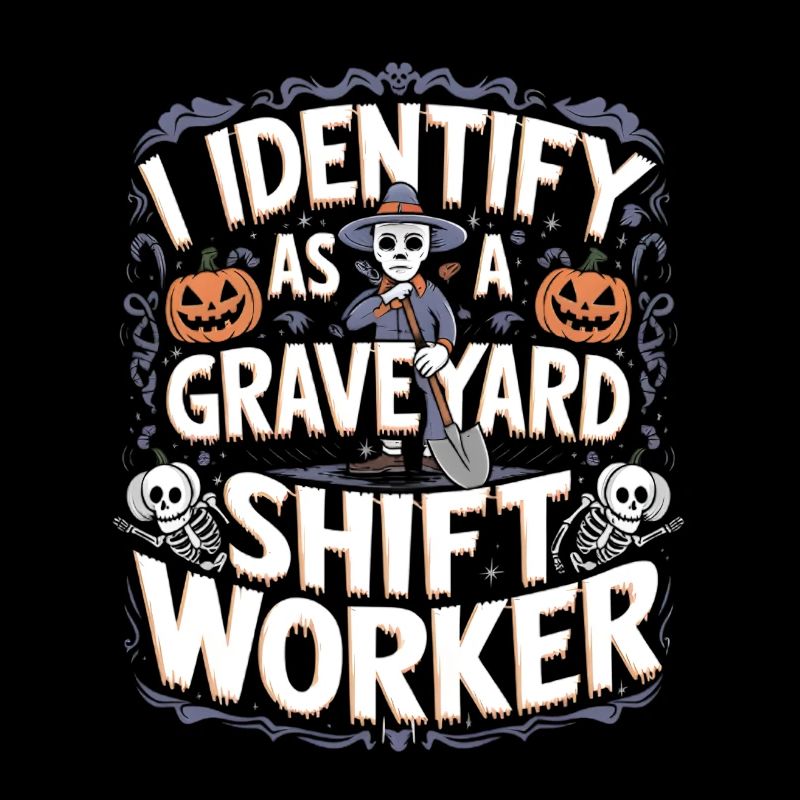 lustiges I Identify As A Graveyard Shift Worker