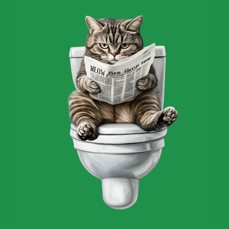 Drôle de chat chat propriétaire de chat Loo Cat Pet