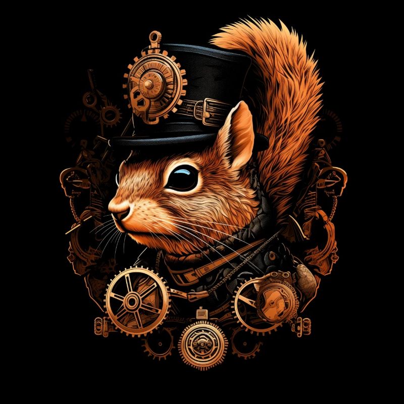 Eichhörnchen Steampunk