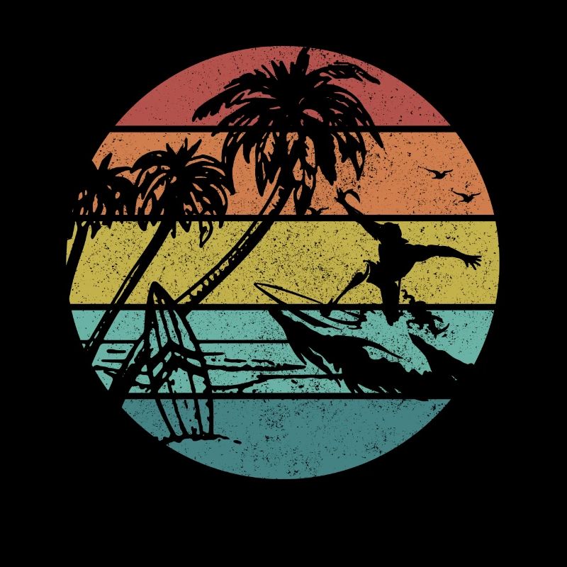Surfen Vintage Surfer Geschenk