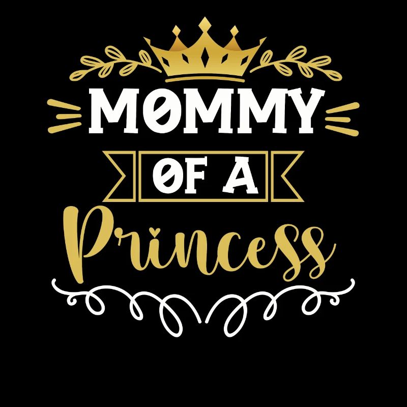 Mama einer Prinzessin Niedliche Mutter-Tochter
