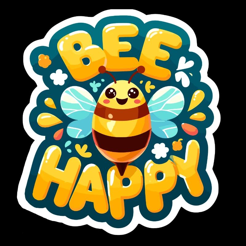 Bee Happy glückliche Biene