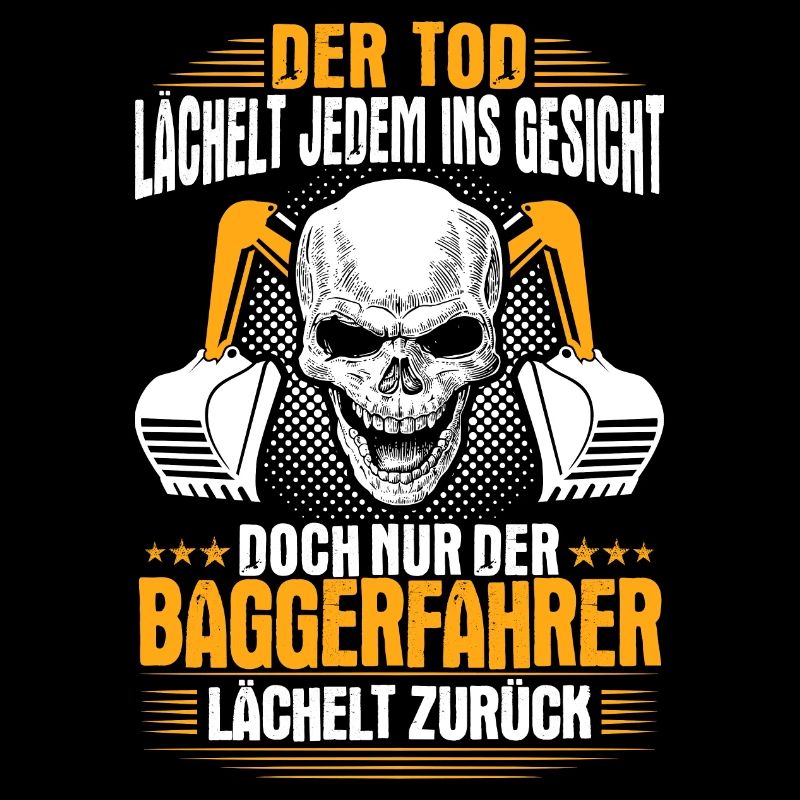 Baggerfahrer Baggerführer Lächeln Geschenk Bagger